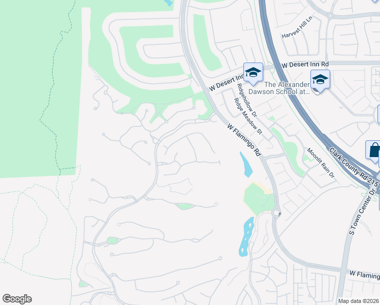 map of restaurants, bars, coffee shops, grocery stores, and more near 44 Panorama Crest Avenue in Las Vegas