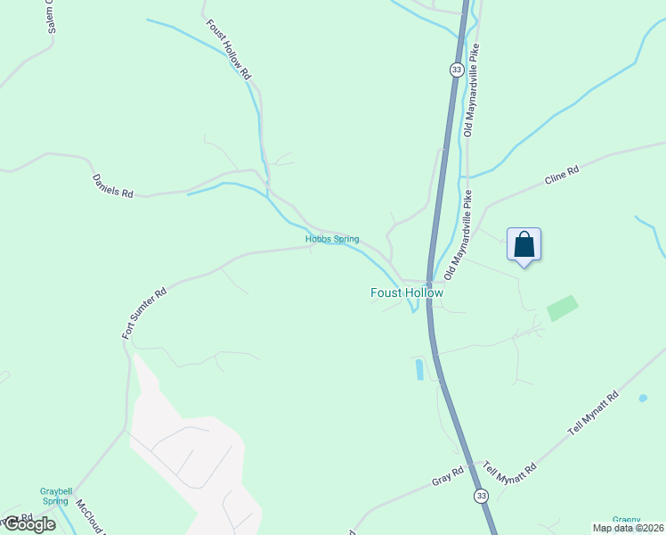 map of restaurants, bars, coffee shops, grocery stores, and more near 5720 Fort Sumter Road in Knoxville