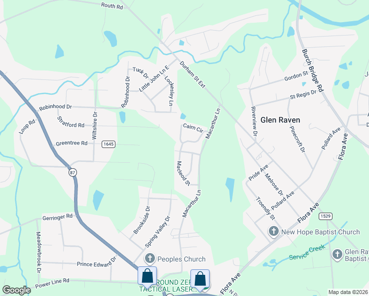 map of restaurants, bars, coffee shops, grocery stores, and more near 2549 Macleod Street in Burlington