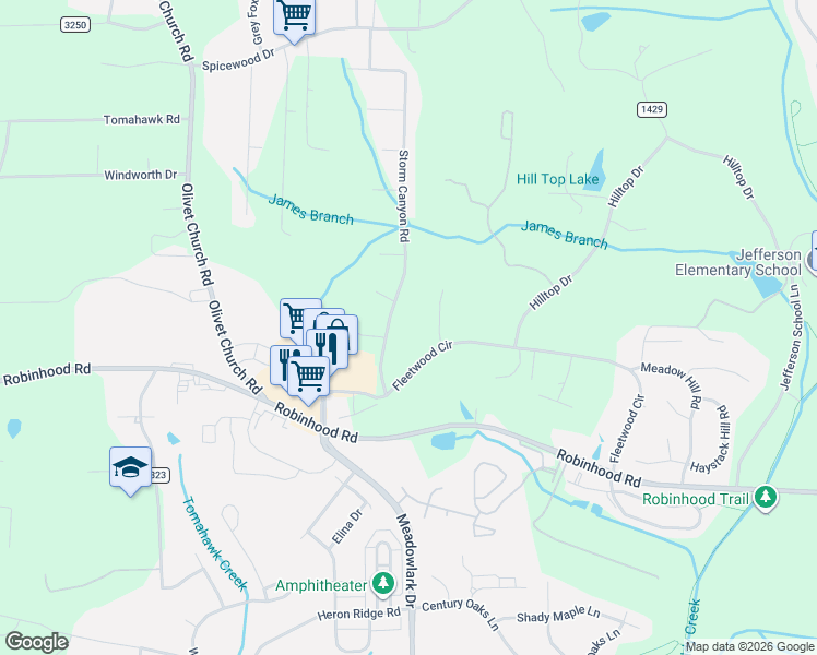 map of restaurants, bars, coffee shops, grocery stores, and more near 2011 Storm Canyon Road in Winston-Salem