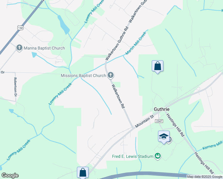 map of restaurants, bars, coffee shops, grocery stores, and more near 370 Walkertown Guthrie Road in Winston-Salem