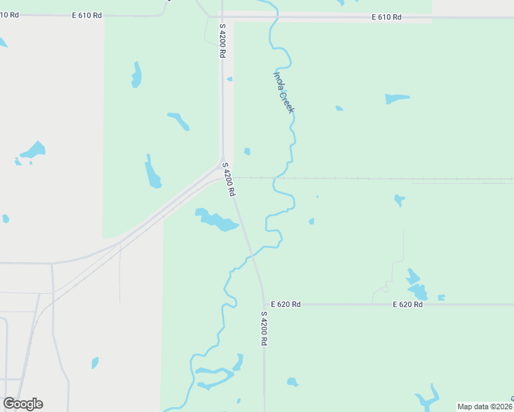 map of restaurants, bars, coffee shops, grocery stores, and more near 33615 South 4200 Road in Inola