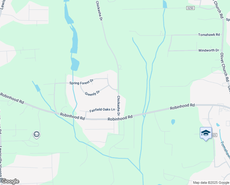 map of restaurants, bars, coffee shops, grocery stores, and more near 1286 Chickasha Drive in Lewisville