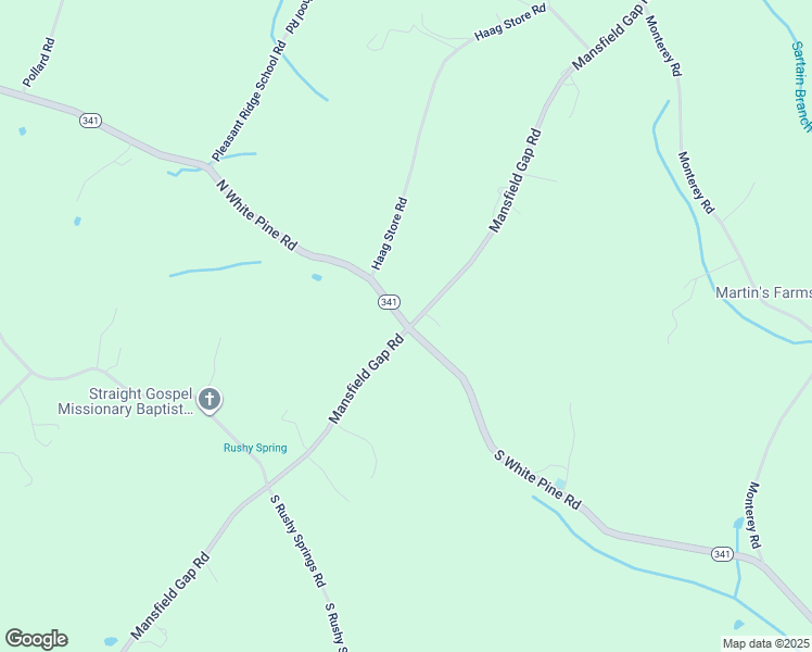 map of restaurants, bars, coffee shops, grocery stores, and more near 25 North White Pine Road in Talbott