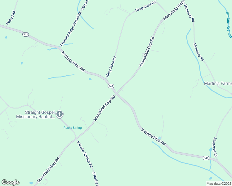 map of restaurants, bars, coffee shops, grocery stores, and more near 25 North White Pine Road in Talbott