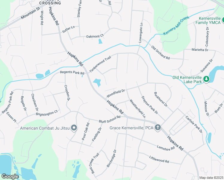map of restaurants, bars, coffee shops, grocery stores, and more near 461 Forest Lake Circle in Kernersville