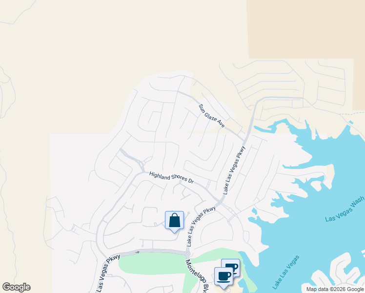 map of restaurants, bars, coffee shops, grocery stores, and more near 52 Cliffwater Street in Henderson