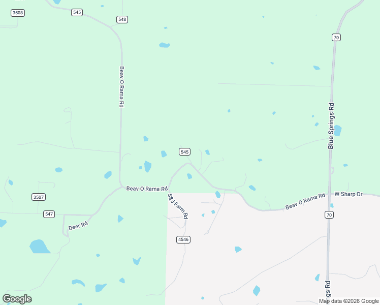 map of restaurants, bars, coffee shops, grocery stores, and more near 17706 Beav O Rama Road in Fayetteville