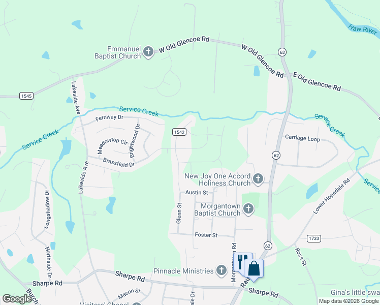 map of restaurants, bars, coffee shops, grocery stores, and more near 290 Brassfield Drive in Burlington