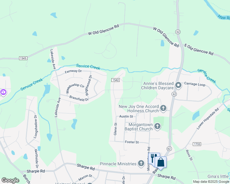 map of restaurants, bars, coffee shops, grocery stores, and more near 290 Brassfield Drive in Burlington