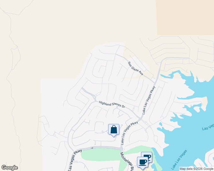 map of restaurants, bars, coffee shops, grocery stores, and more near Stone Yucca Court in Henderson
