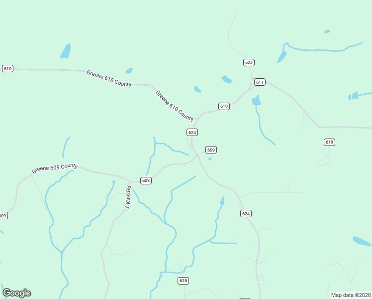 map of restaurants, bars, coffee shops, grocery stores, and more near 2640 Greene Road 624 in Paragould