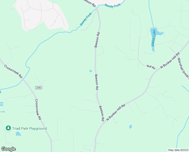 map of restaurants, bars, coffee shops, grocery stores, and more near 1935 Beeson Road in Kernersville