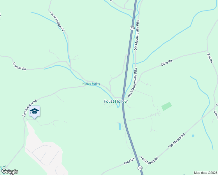 map of restaurants, bars, coffee shops, grocery stores, and more near 5821 Fort Sumter Road in Knoxville