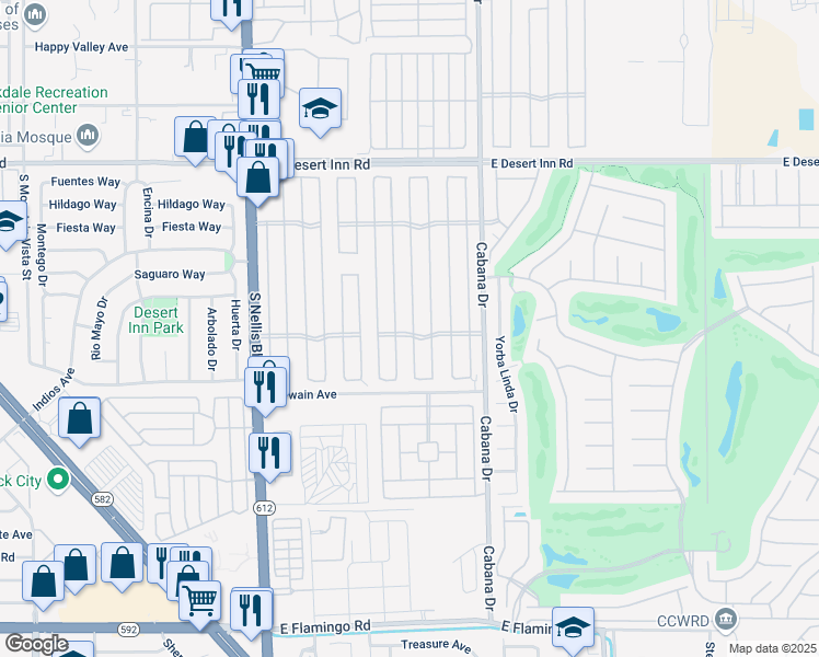 map of restaurants, bars, coffee shops, grocery stores, and more near 3579 Isle Royale Drive in Las Vegas