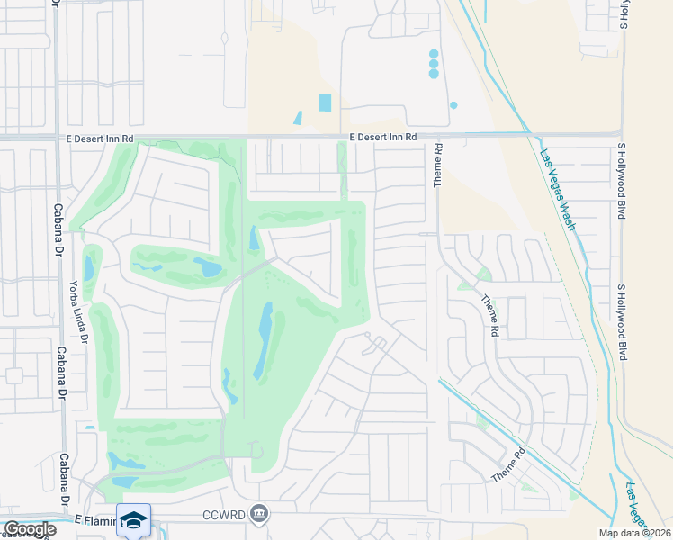 map of restaurants, bars, coffee shops, grocery stores, and more near 3570 Driving Range Street in Las Vegas