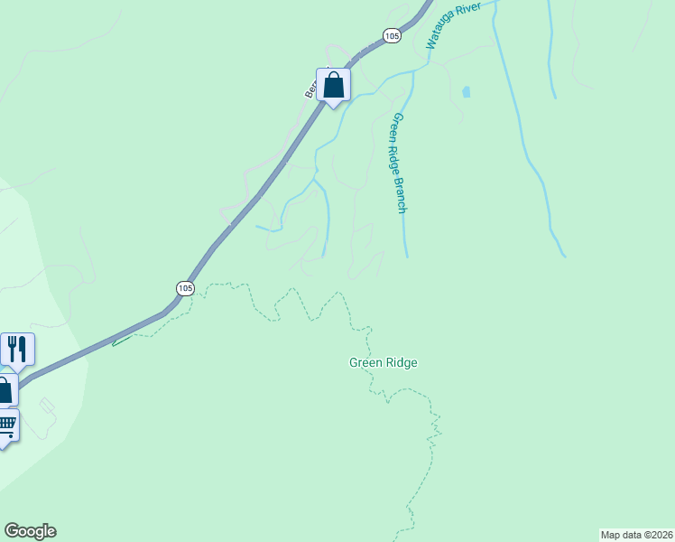 map of restaurants, bars, coffee shops, grocery stores, and more near 850 The Glens Boulevard in Banner Elk