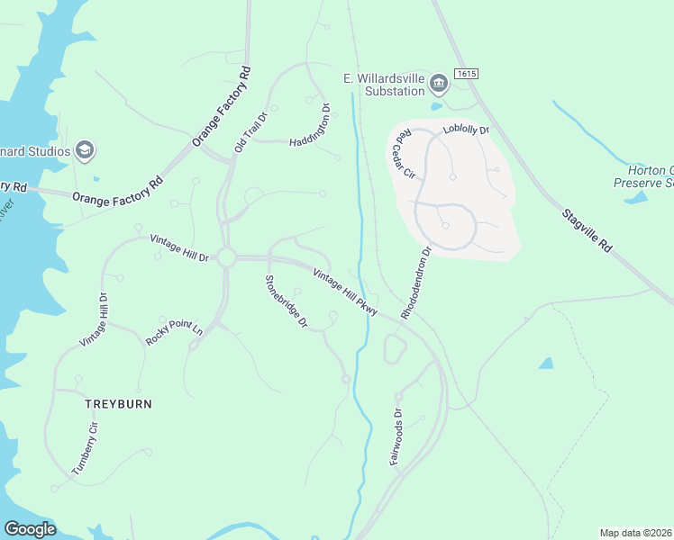 map of restaurants, bars, coffee shops, grocery stores, and more near 1004 Woodhall Lane in Durham