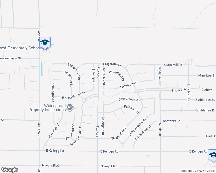 map of restaurants, bars, coffee shops, grocery stores, and more near 5070 Fieldstone Drive in Pahrump