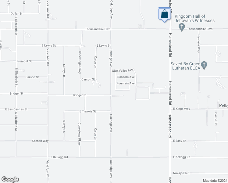 map of restaurants, bars, coffee shops, grocery stores, and more near 2519 Sparrow Way in Pahrump