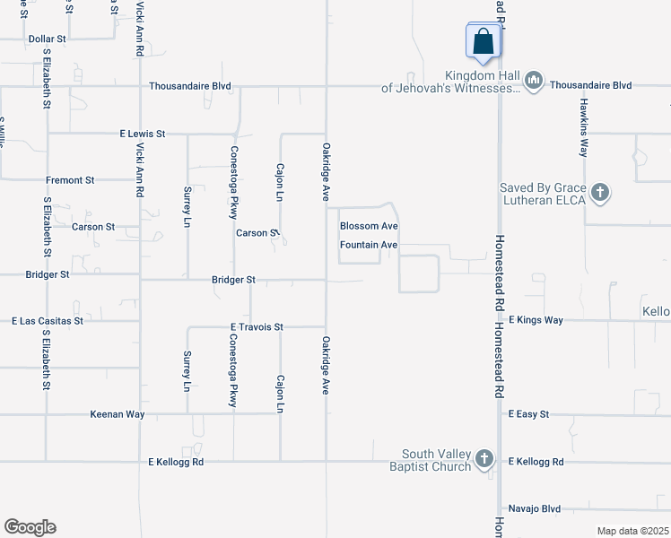 map of restaurants, bars, coffee shops, grocery stores, and more near 2519 Sparrow Way in Pahrump