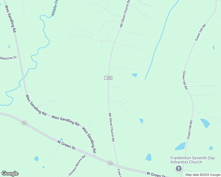 map of restaurants, bars, coffee shops, grocery stores, and more near 346 Mount Olivet Church Road in Franklinton