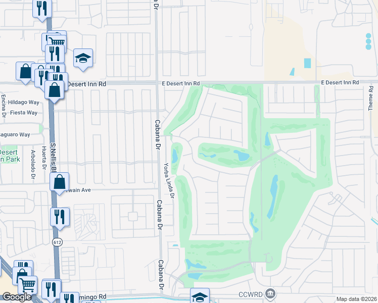 map of restaurants, bars, coffee shops, grocery stores, and more near 5488 Apron Court in Las Vegas