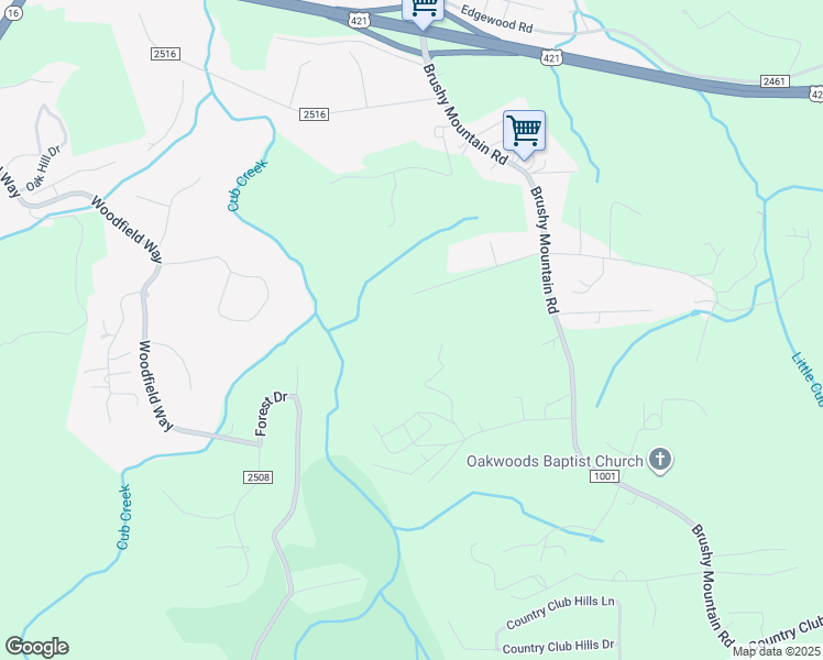 map of restaurants, bars, coffee shops, grocery stores, and more near 405 Sleepy Avenue West Road in Wilkesboro