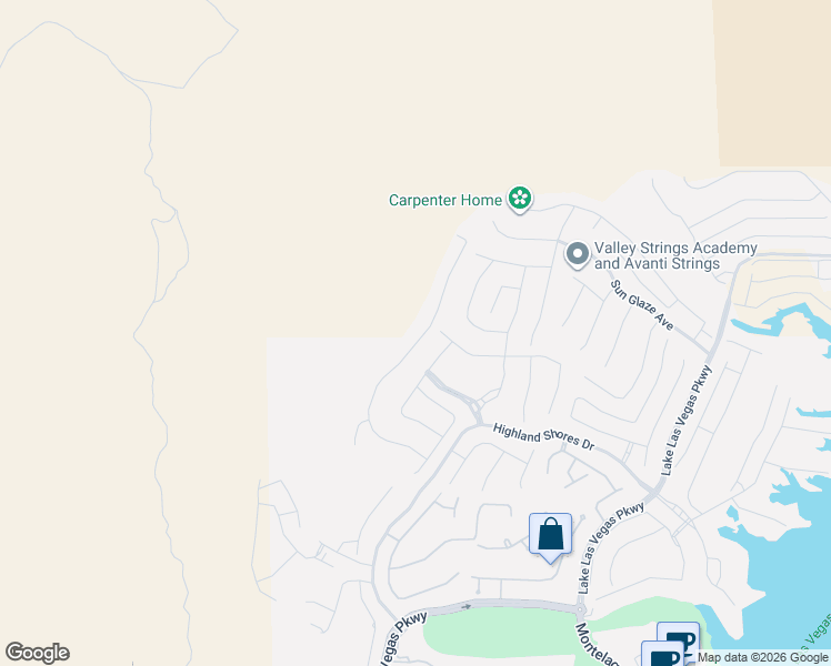 map of restaurants, bars, coffee shops, grocery stores, and more near Unnamed Road in Henderson