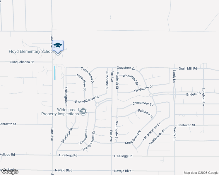 map of restaurants, bars, coffee shops, grocery stores, and more near 6431 Sundance Street in Pahrump