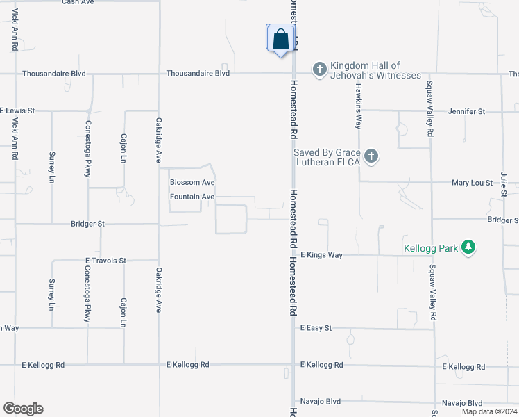 map of restaurants, bars, coffee shops, grocery stores, and more near 2853 Avalon Avenue in Pahrump