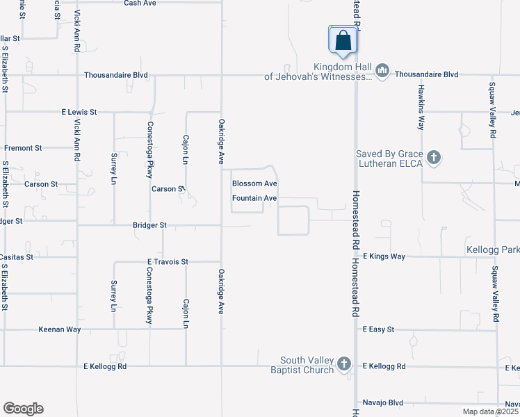 map of restaurants, bars, coffee shops, grocery stores, and more near 2648 Sparrow Way in Pahrump