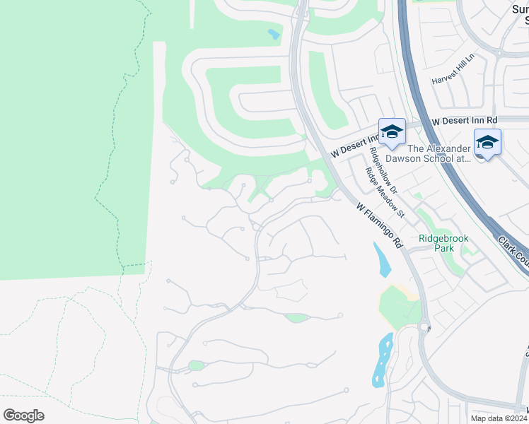 map of restaurants, bars, coffee shops, grocery stores, and more near 33 Promontory Ridge Drive in Las Vegas