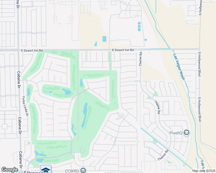 map of restaurants, bars, coffee shops, grocery stores, and more near 3496 Driving Range Street in Las Vegas