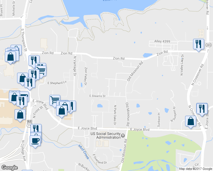map of restaurants, bars, coffee shops, grocery stores, and more near 4093 Cambray Drive in Fayetteville