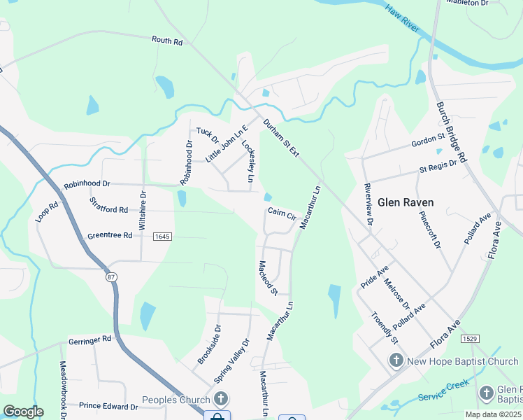 map of restaurants, bars, coffee shops, grocery stores, and more near 680 Cairn Circle in Burlington