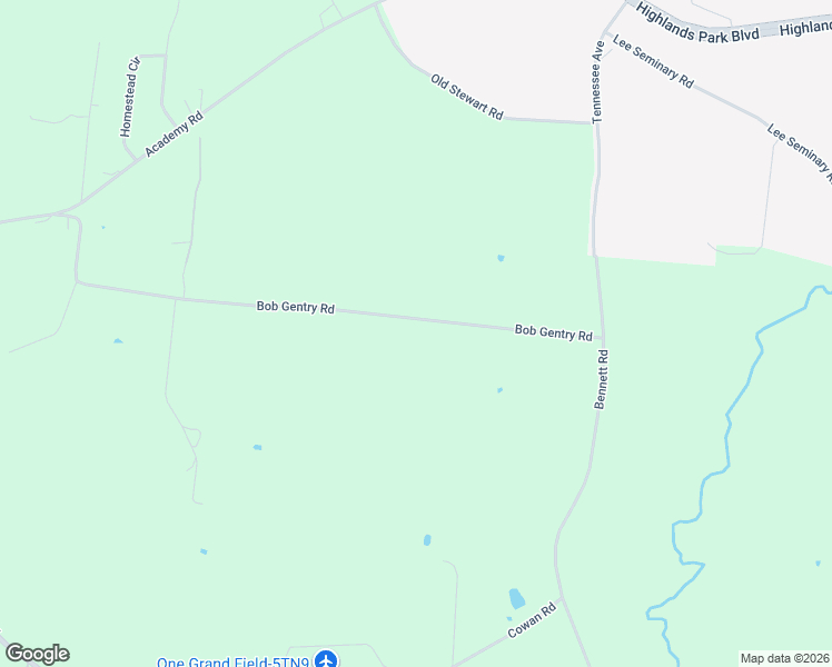 map of restaurants, bars, coffee shops, grocery stores, and more near 4116 Bob Gentry Road in Cookeville