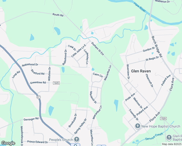 map of restaurants, bars, coffee shops, grocery stores, and more near 688 Cairn Circle in Burlington