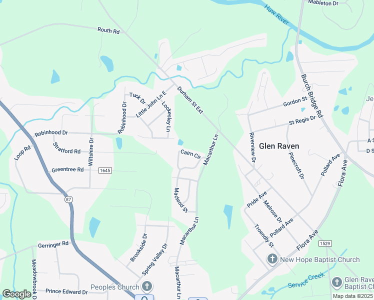map of restaurants, bars, coffee shops, grocery stores, and more near 722 Cairn Circle in Burlington