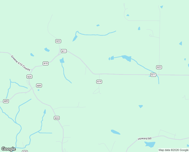 map of restaurants, bars, coffee shops, grocery stores, and more near Greene Road 611 in Paragould
