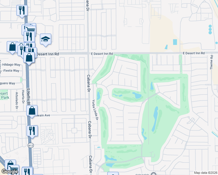 map of restaurants, bars, coffee shops, grocery stores, and more near 5550 Harbor Pointe Avenue in Las Vegas