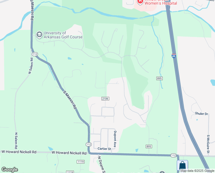 map of restaurants, bars, coffee shops, grocery stores, and more near 3980 North Wooded Hollow Drive in Fayetteville