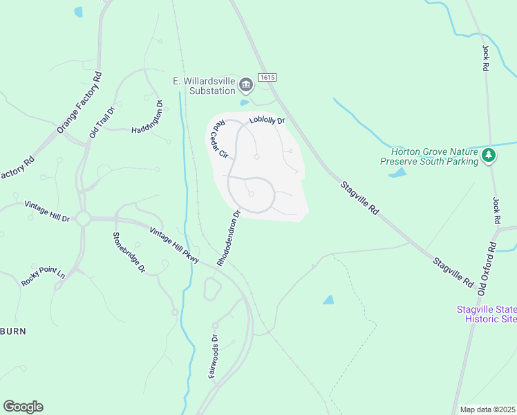 map of restaurants, bars, coffee shops, grocery stores, and more near 409 Loblolly Drive in Durham