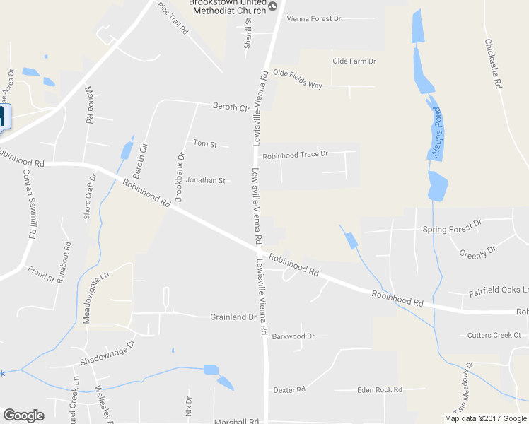 map of restaurants, bars, coffee shops, grocery stores, and more near 1425 Lewisville Vienna Road in Pfafftown