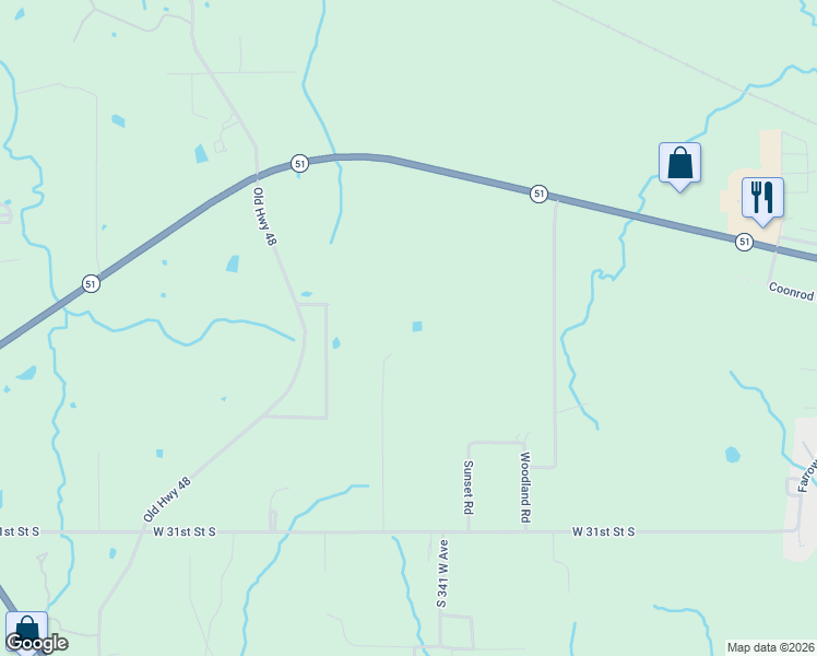 map of restaurants, bars, coffee shops, grocery stores, and more near 2729 Bowman Road in Mannford