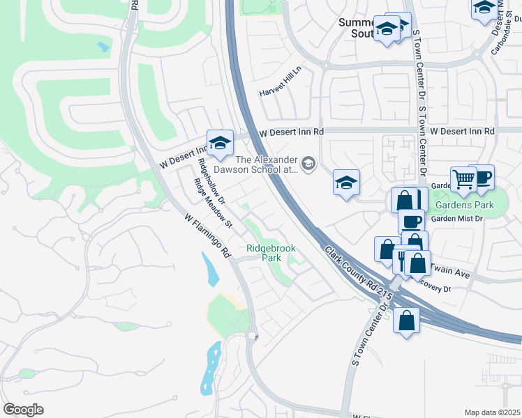 map of restaurants, bars, coffee shops, grocery stores, and more near 11047 Pegasus Drive in Las Vegas