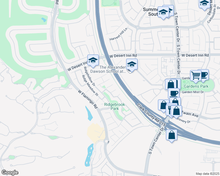 map of restaurants, bars, coffee shops, grocery stores, and more near 11047 Pegasus Drive in Las Vegas