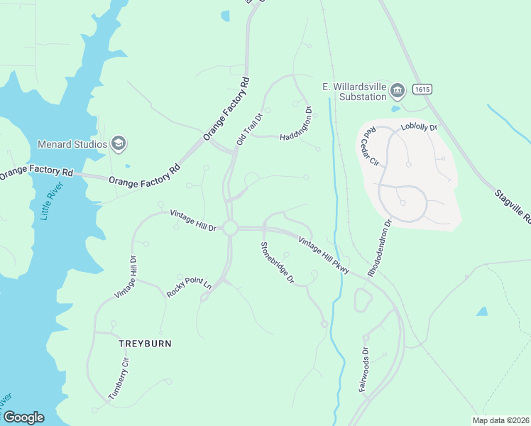 map of restaurants, bars, coffee shops, grocery stores, and more near 1203 East Pointe Drive in Durham