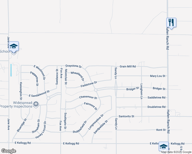 map of restaurants, bars, coffee shops, grocery stores, and more near 5331 Deerfield Court in Pahrump