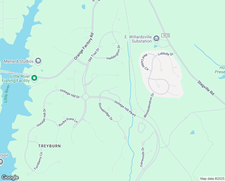 map of restaurants, bars, coffee shops, grocery stores, and more near 1212 East Pointe Drive in Durham